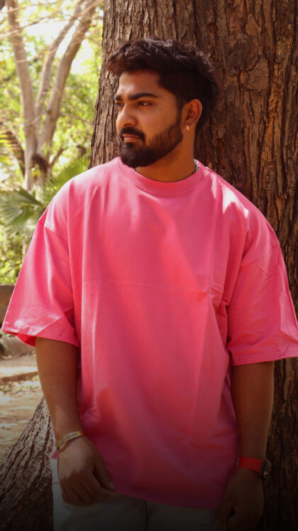 Plane Pink  Oversized T-shirt