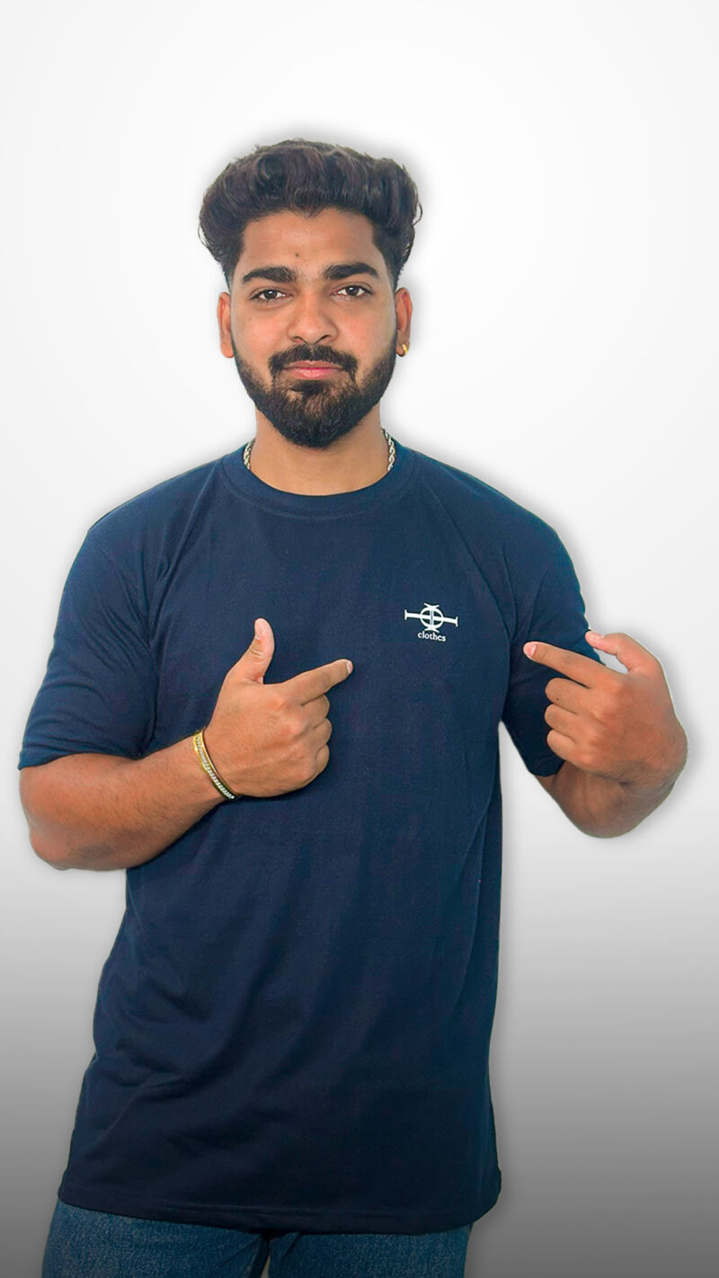 Dark Blue Regular Fit T-Shirt - Image 2