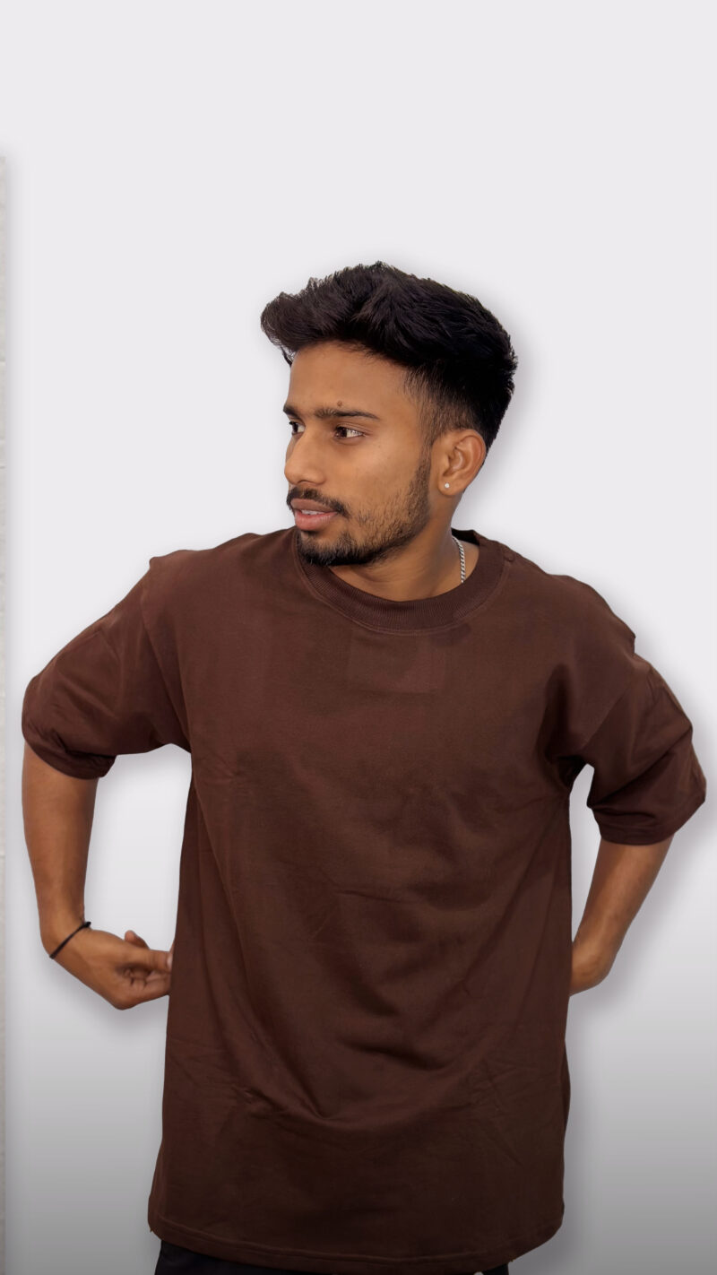 Plane brown Oversized T-shirt