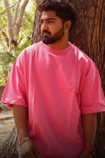 Plane Pink Oversized T-Shirt